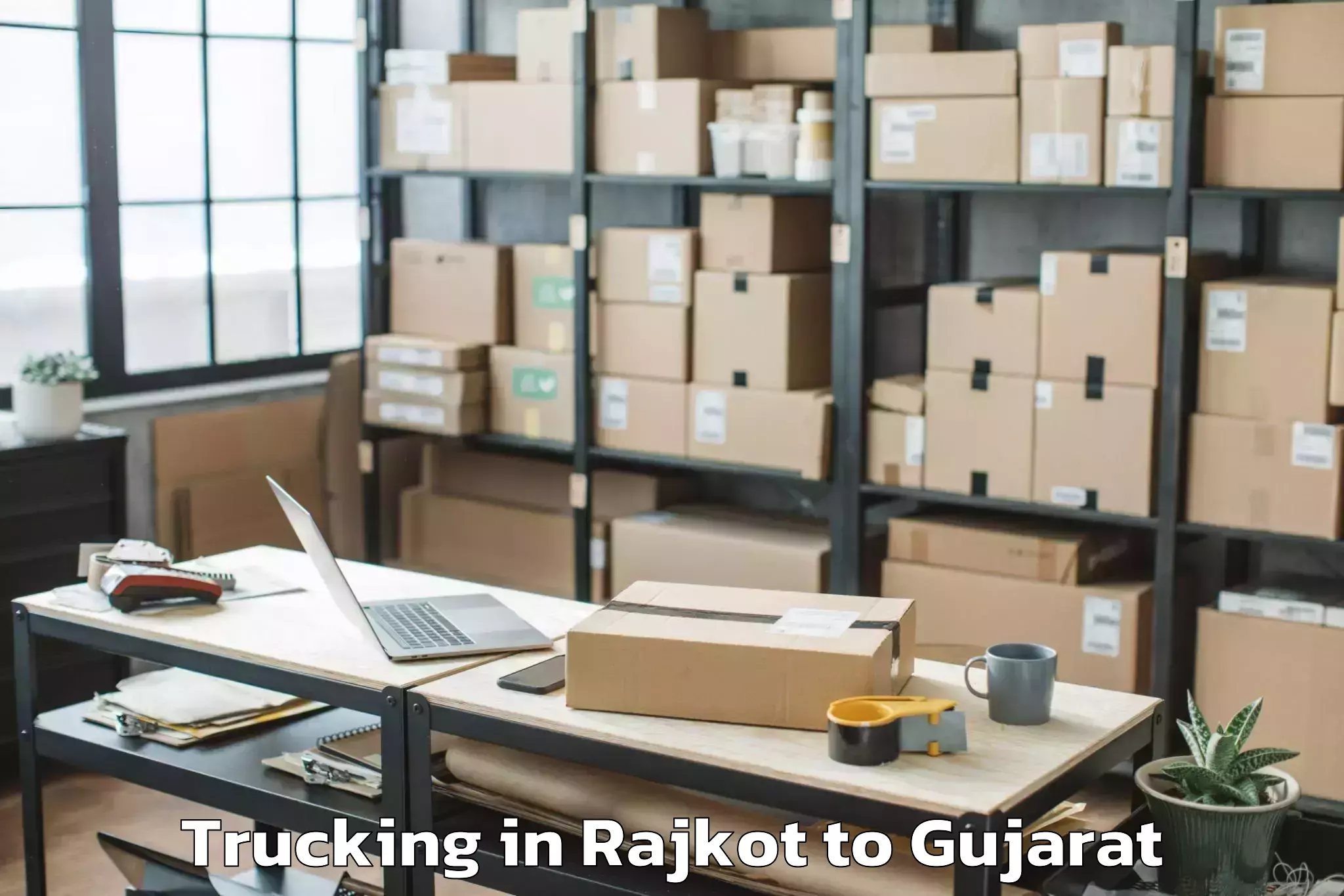 Top Rajkot to Umreth Trucking Available